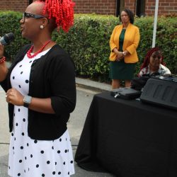 Dr. Nicole speaking to church congregations and educators